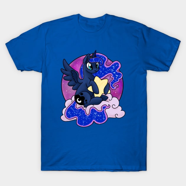 Moon Horse T-Shirt by Luckyponytattoo